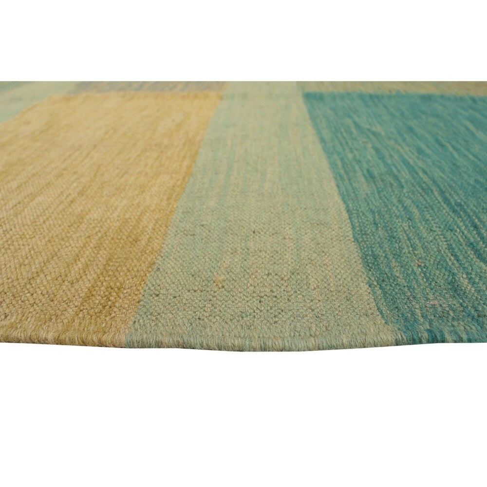 Noori Rug Winchester Kilim Kinsey Green/Gold Rug - 8'2" x 10'1"