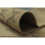 Noori Rug Winchester Kilim Laureen Beige/Grey Rug - 4'10" x 6'5"