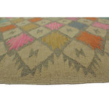 Noori Rug Winchester Kilim Laureen Beige/Grey Rug - 4'10" x 6'5"