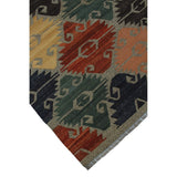 Noori Rug Winchester Kilim Micheal Brown/Green Rug - 5'5" x 6'5"