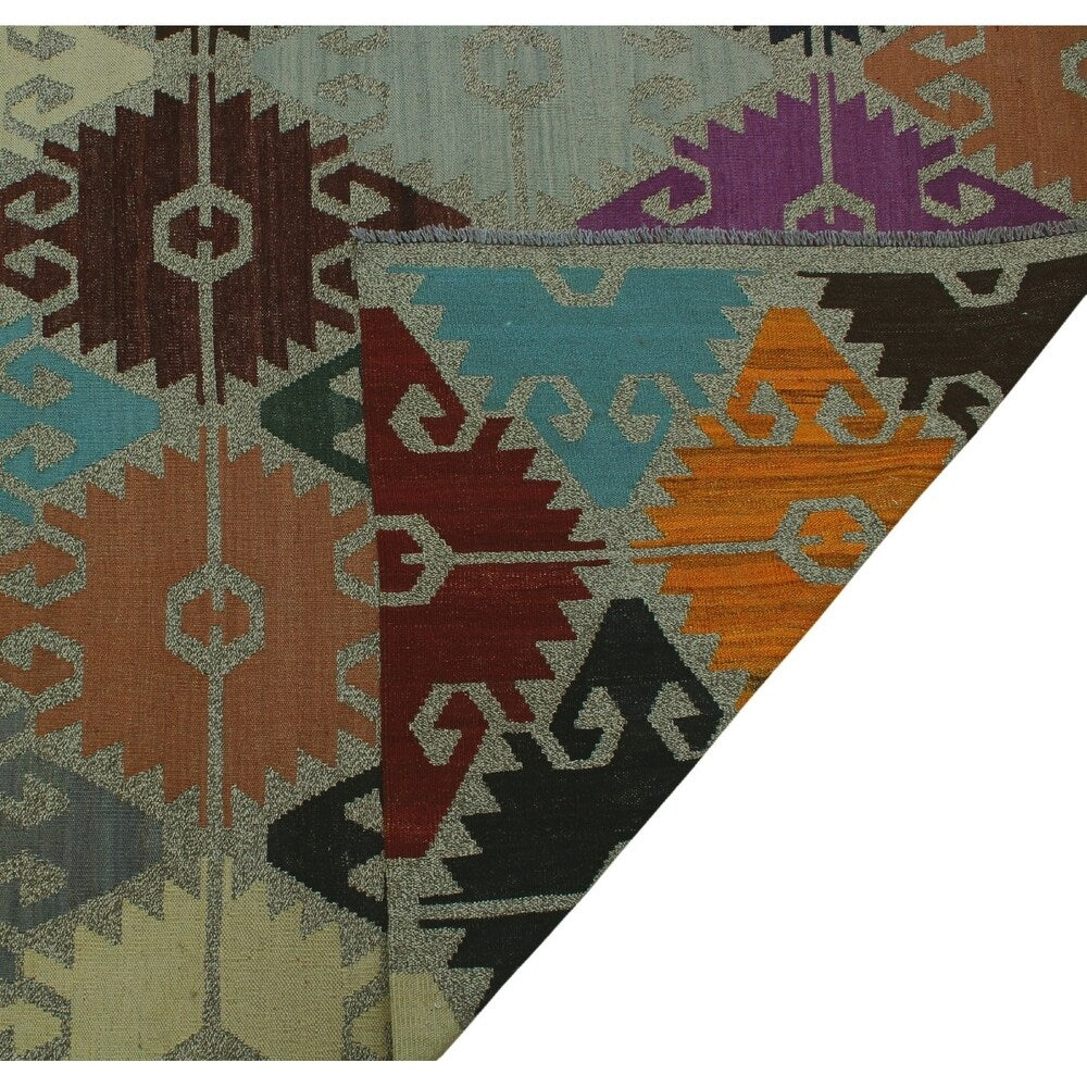 Noori Rug Winchester Kilim Rona Black/Grey Rug - 11'11" x 17'2"