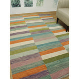 Noori Rug Winchester Kilim Sarosh Ivory/Rust Rug - 5'9" x 7'10"