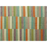 Noori Rug Winchester Kilim Sarosh Ivory/Rust Rug - 5'9" x 7'10"