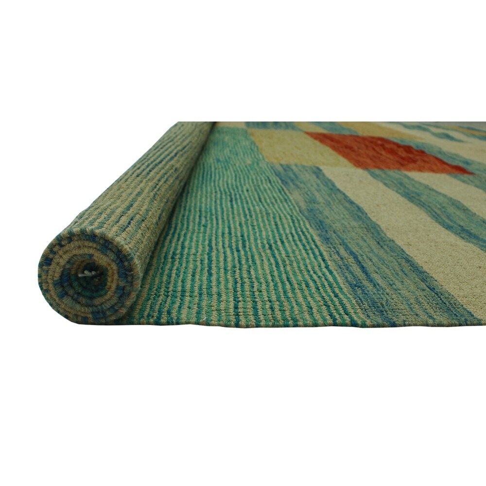 Noori Rug Winchester Kilim Tracey Ivory/Blue Rug - 8'4" x 9'8"