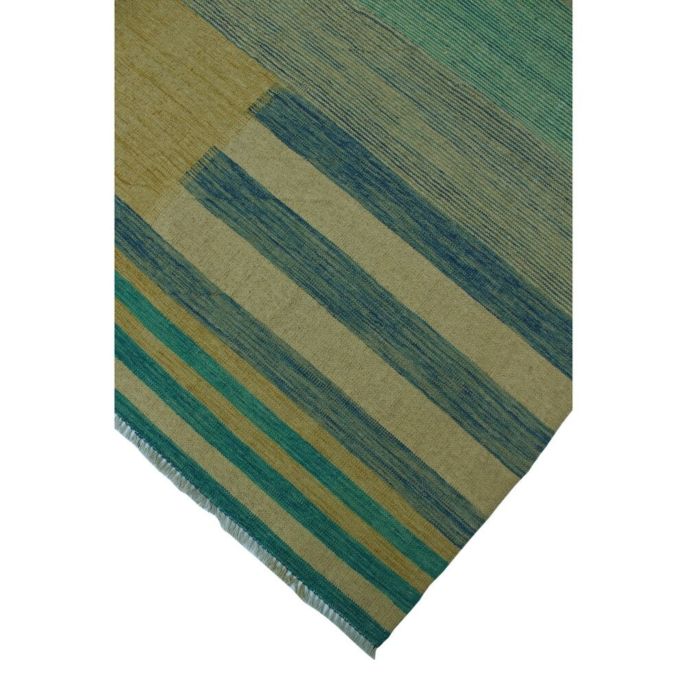 Noori Rug Winchester Kilim Tracey Ivory/Blue Rug - 8'4" x 9'8"