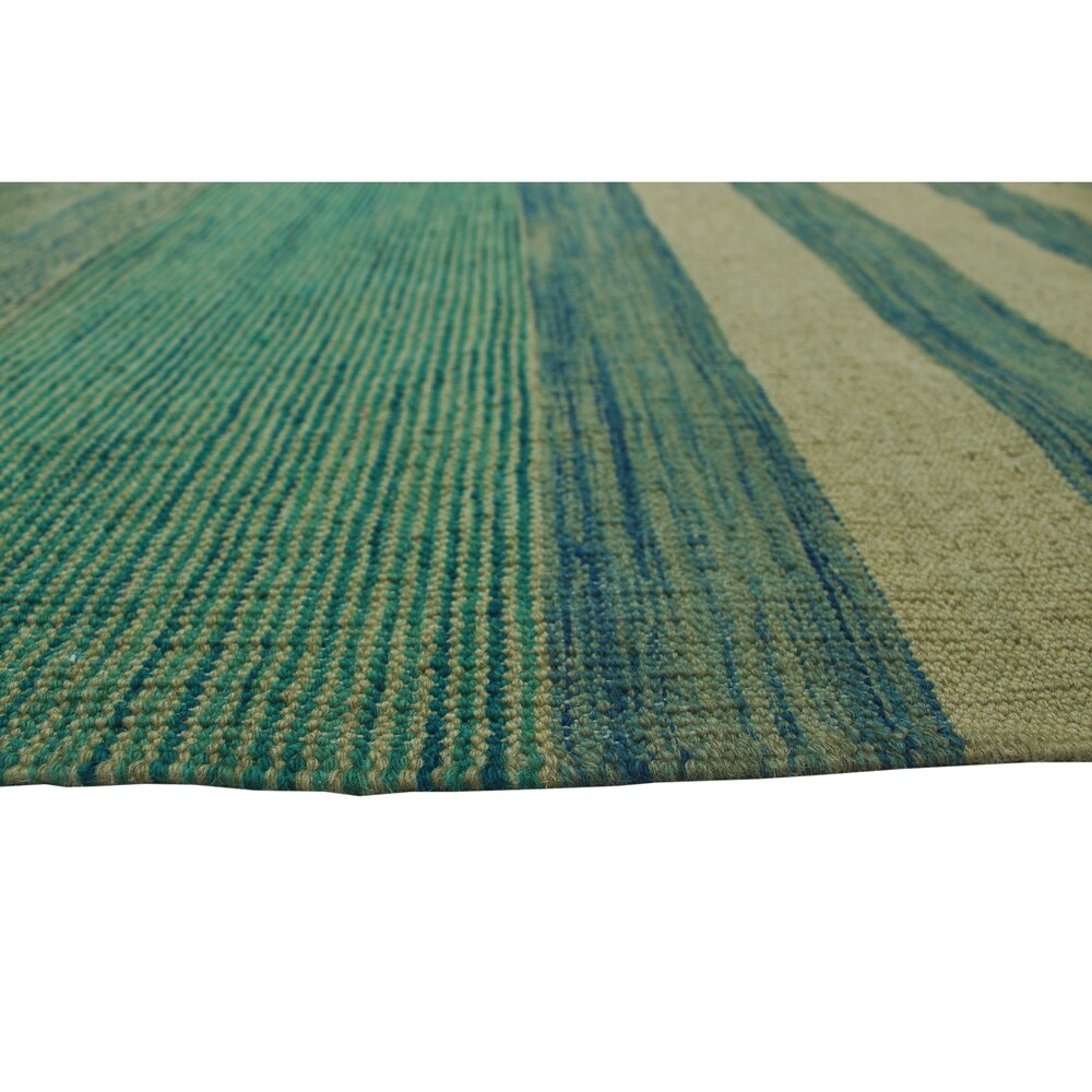 Noori Rug Winchester Kilim Tracey Ivory/Blue Rug - 8'4" x 9'8"