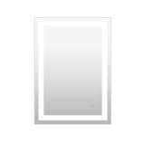Nora Rectangular Frameless Anti-Fog Aluminum Front-lit Tri-color LED Bathroom Vanity Mirror with Smart Touch Control