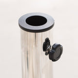 Norco Outdoor 50-pound Round Stainless Steel Umbrella Base Holder by Christopher Knight Home
