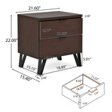 Norcross 2 Drawer Wide Nightstand by Christopher Knight Home