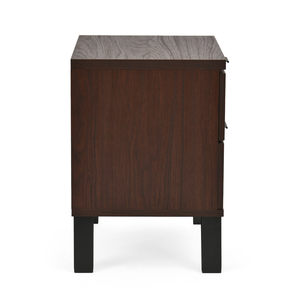 Norcross Faux Wood and Iron 3 Piece Double Dresser and Nightstand Bedroom Set by Christopher Knight Home