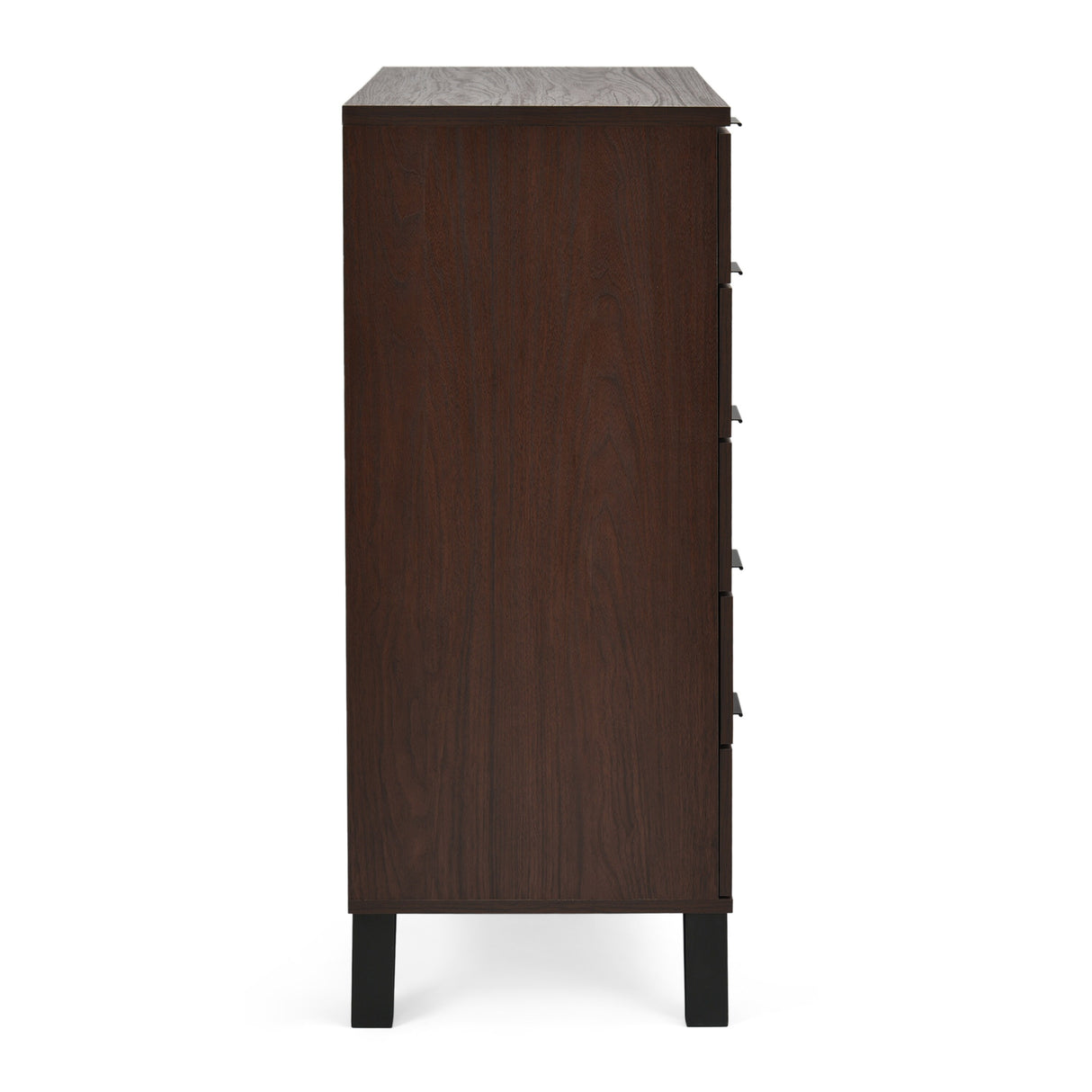 Norcross Faux Wood and Iron 3 Piece Wide 5 Drawer Dresser and Nightstand Bedroom Set by Christopher Knight Home
