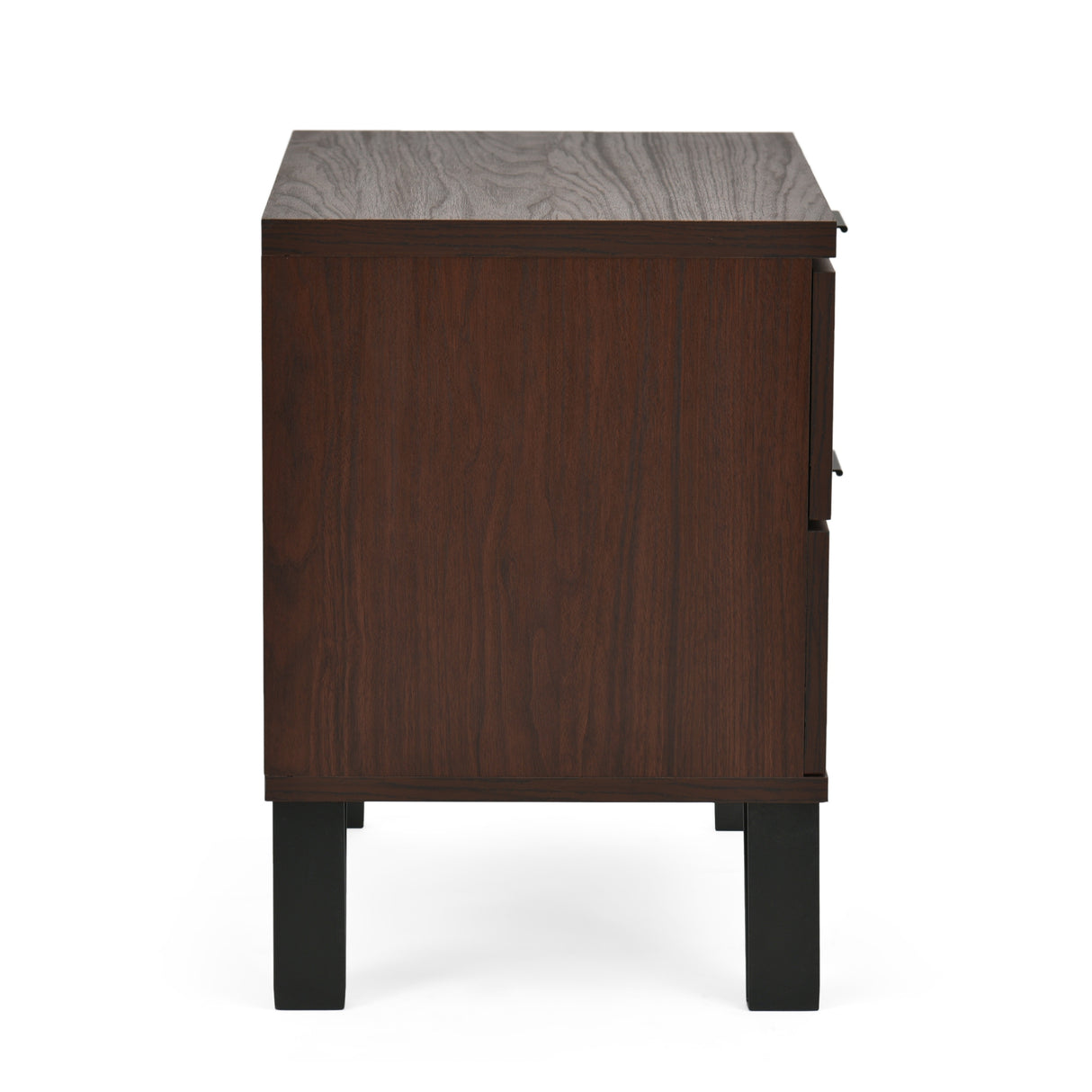 Norcross Faux Wood and Iron 3 Piece Wide 5 Drawer Dresser and Nightstand Bedroom Set by Christopher Knight Home