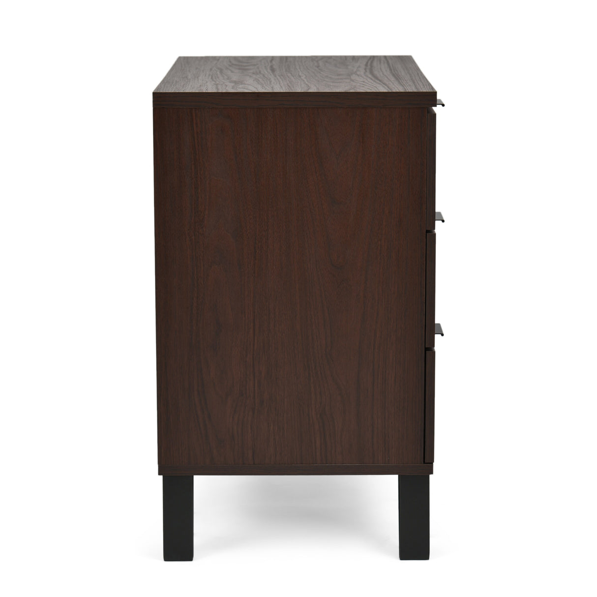 Norcross Faux Wood and Iron 6 Piece Bedroom Set with Wide 5 Drawer Dresser by Christopher Knight Home