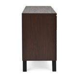 Norcross Faux Wood and Iron 6 Piece Bedroom Set with Wide 5 Drawer Dresser by Christopher Knight Home