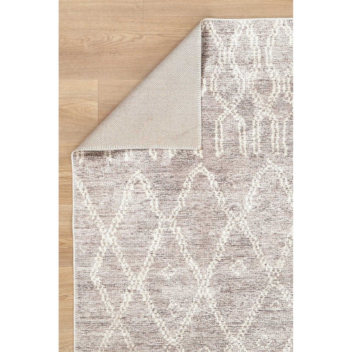 The Rug Collective Nordic Nahla Beige Rug Machine Washable Area Rug
