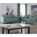 Roundhill Furniture Noreen Contemporary Fabric Rounded Arm Sofa and Loveseat