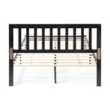 Norgate Modern Farmhouse Acacia Wood Queen Bed Platform by Christopher Knight Home