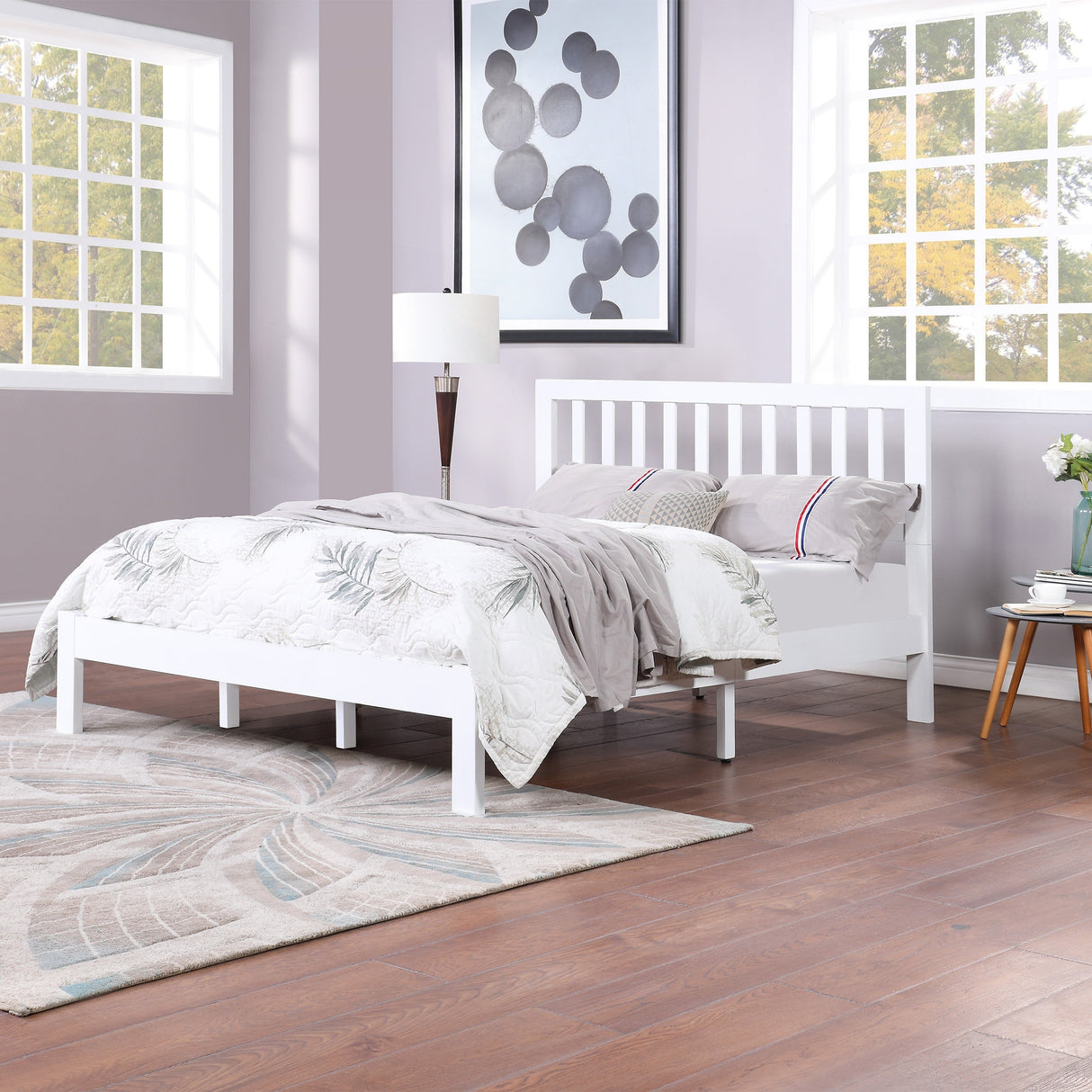 Norgate Modern Farmhouse Acacia Wood Queen Bed Platform by Christopher Knight Home