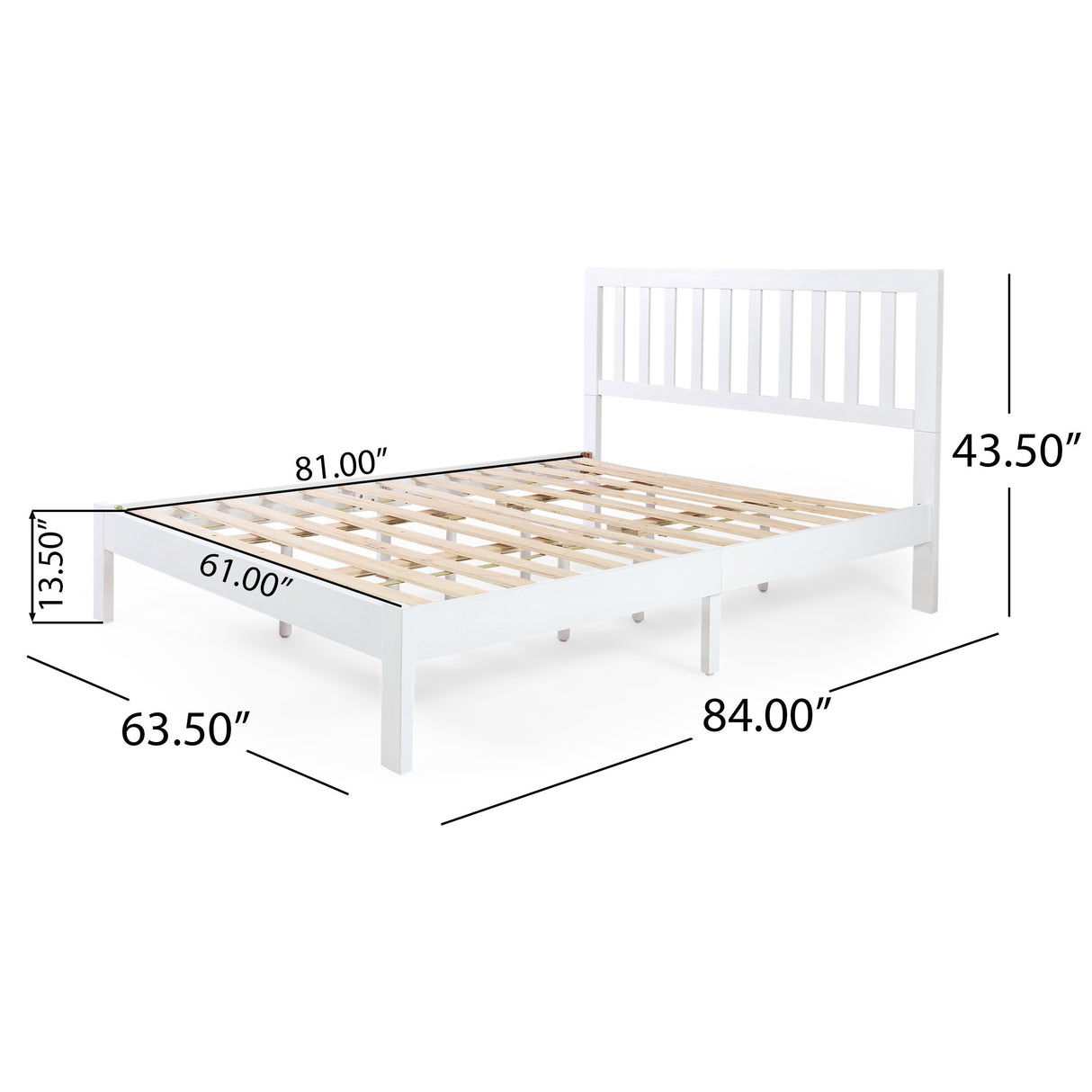 Norgate Modern Farmhouse Acacia Wood Queen Bed Platform by Christopher Knight Home