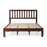 Norgate Modern Farmhouse Acacia Wood Queen Bed Platform by Christopher Knight Home