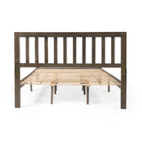 Norgate Modern Farmhouse Acacia Wood Queen Bed Platform by Christopher Knight Home