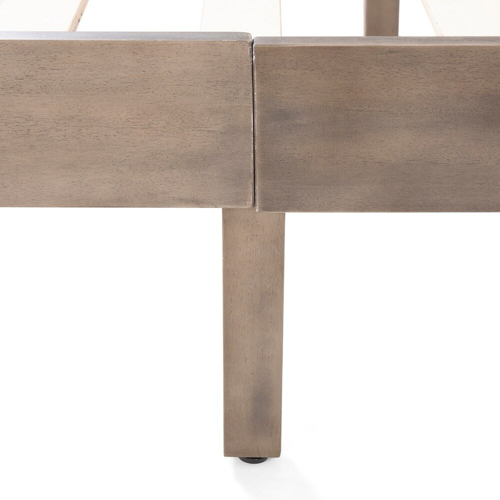 Norland Modern Farmhouse Acacia Wood Queen Bed Platform by Christopher Knight Home