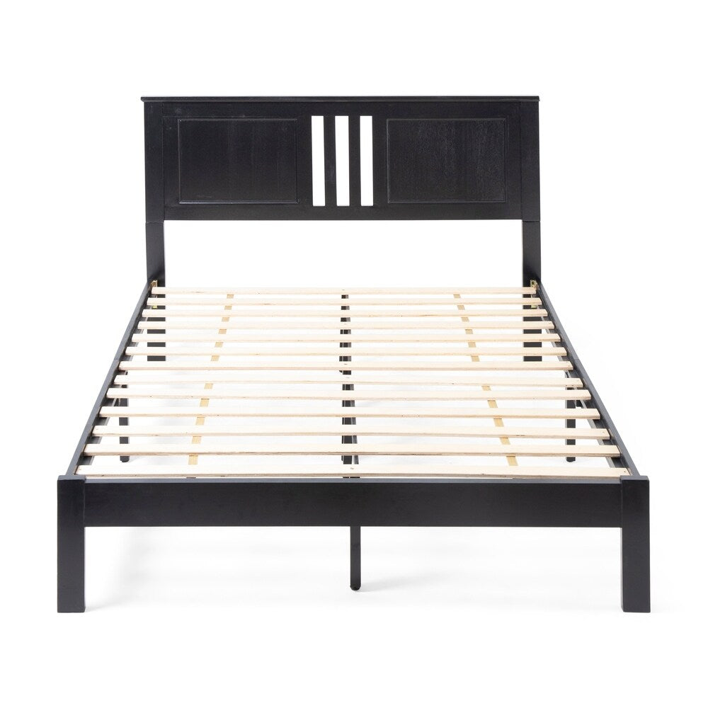 Norland Modern Farmhouse Acacia Wood Queen Bed Platform by Christopher Knight Home