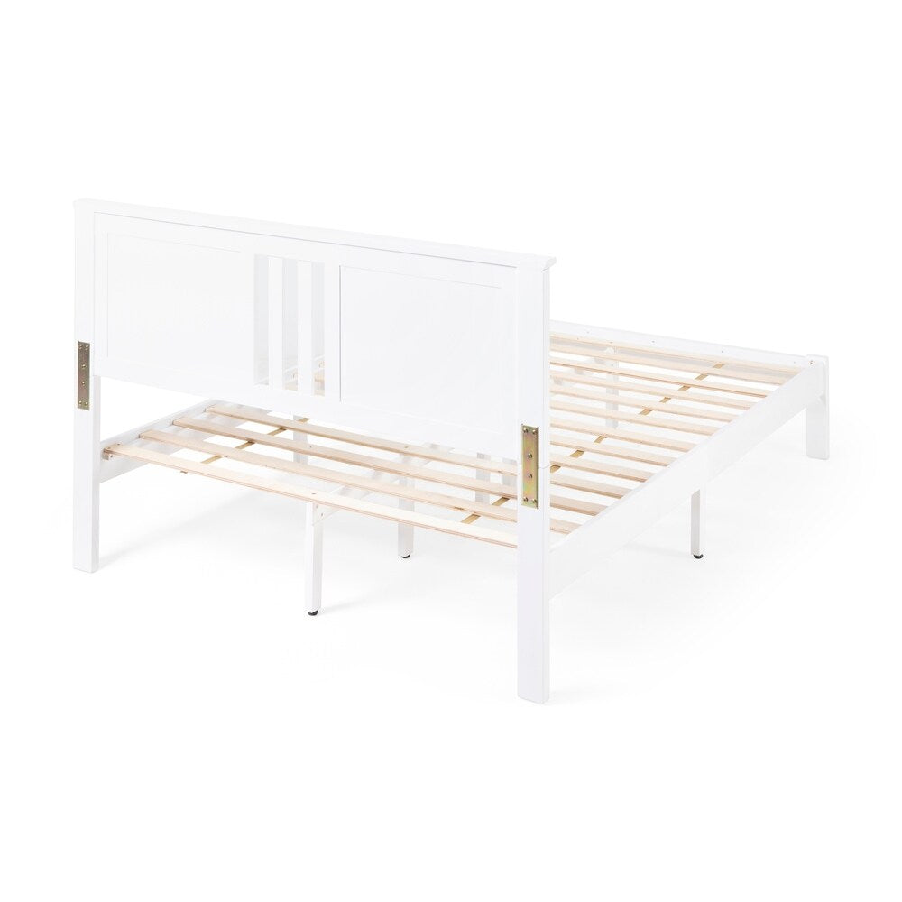 Norland Modern Farmhouse Acacia Wood Queen Bed Platform by Christopher Knight Home