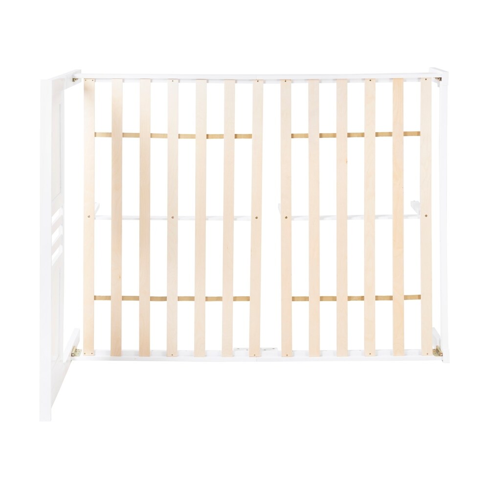 Norland Modern Farmhouse Acacia Wood Queen Bed Platform by Christopher Knight Home