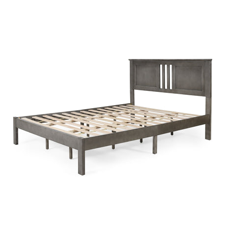 Norland Acacia Wood Modern Farmhouse Queen Platform Bed by Christopher Knight Home