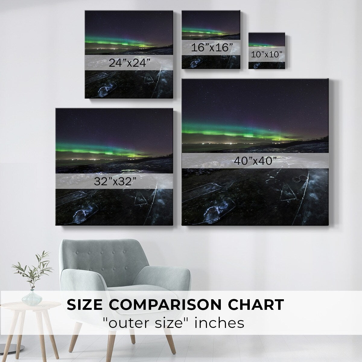 Northern Lights II-Gallery Wrapped Canvas