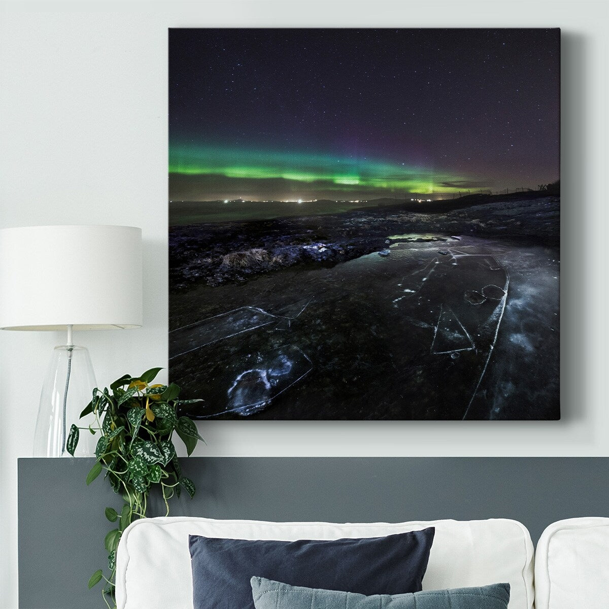 Northern Lights II-Gallery Wrapped Canvas