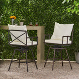 Northrup Adjustable Barstools (Set of 2) by Christopher Knight Home - 25.00" D x 24.00" W x 47.00-51.50" H