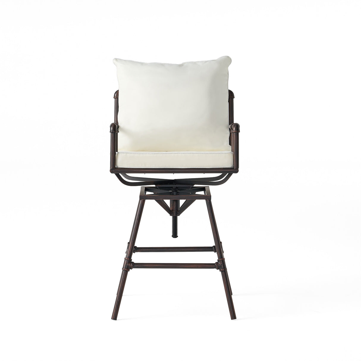 Northrup Adjustable Barstools (Set of 2) by Christopher Knight Home - 25.00" D x 24.00" W x 47.00-51.50" H