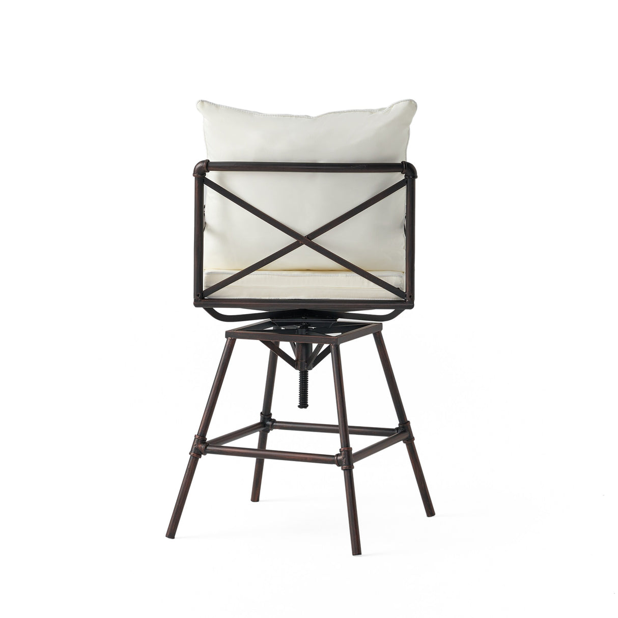 Northrup Adjustable Barstools (Set of 2) by Christopher Knight Home - 25.00" D x 24.00" W x 47.00-51.50" H
