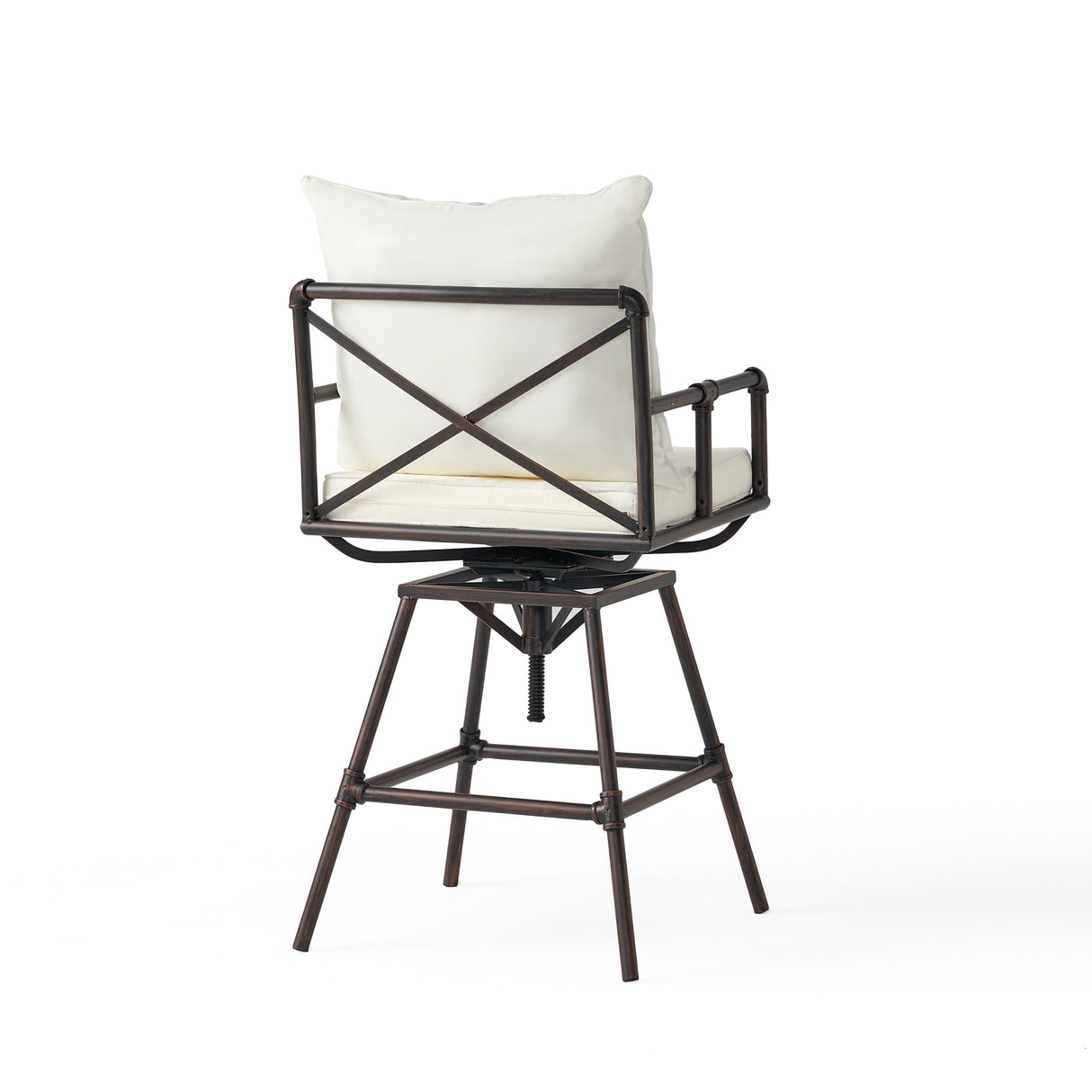 Northrup Adjustable Barstools (Set of 2) by Christopher Knight Home - 25.00" D x 24.00" W x 47.00-51.50" H
