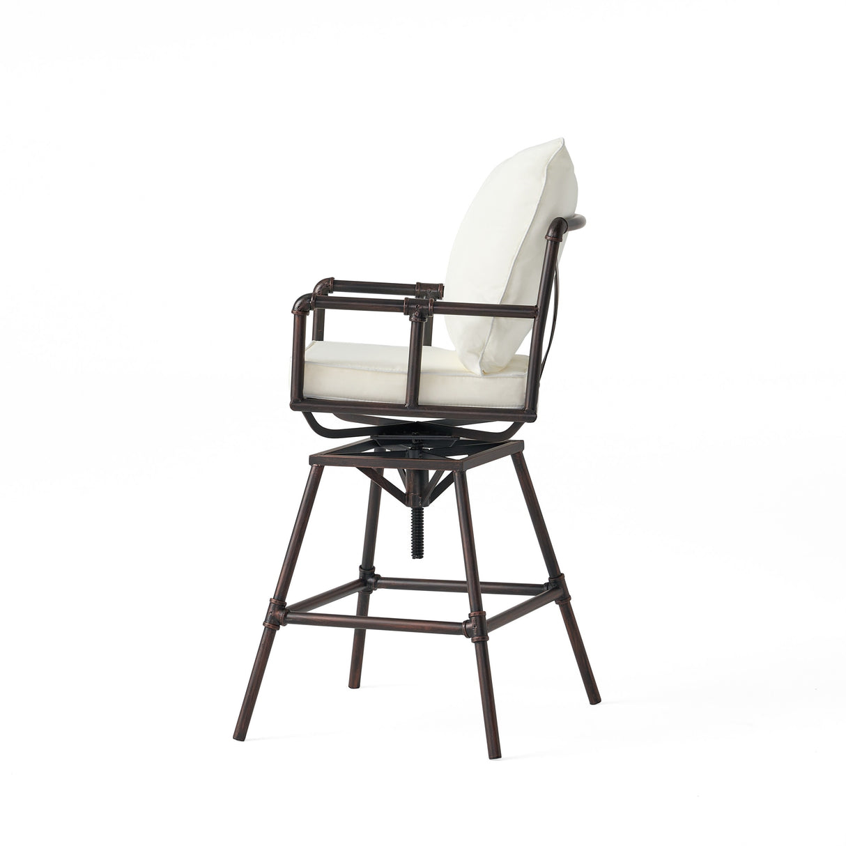 Northrup Adjustable Barstools (Set of 2) by Christopher Knight Home - 25.00" D x 24.00" W x 47.00-51.50" H