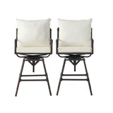 Northrup Adjustable Barstools (Set of 2) by Christopher Knight Home - 25.00" D x 24.00" W x 47.00-51.50" H