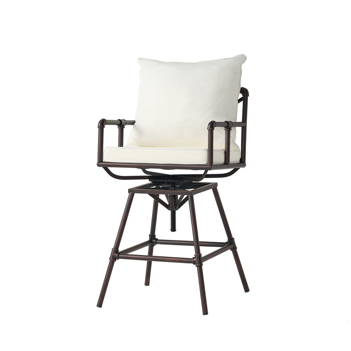 Northrup Adjustable Barstools (Set of 2) by Christopher Knight Home - 25.00" D x 24.00" W x 47.00-51.50" H