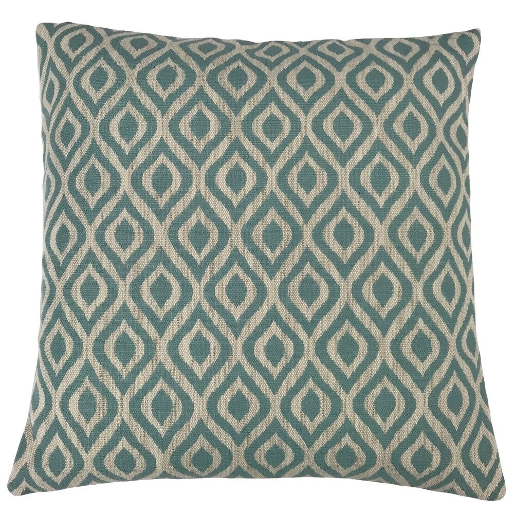 Norwood Geometric Throw Pillow, Aqua