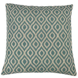Norwood Geometric Throw Pillow, Aqua
