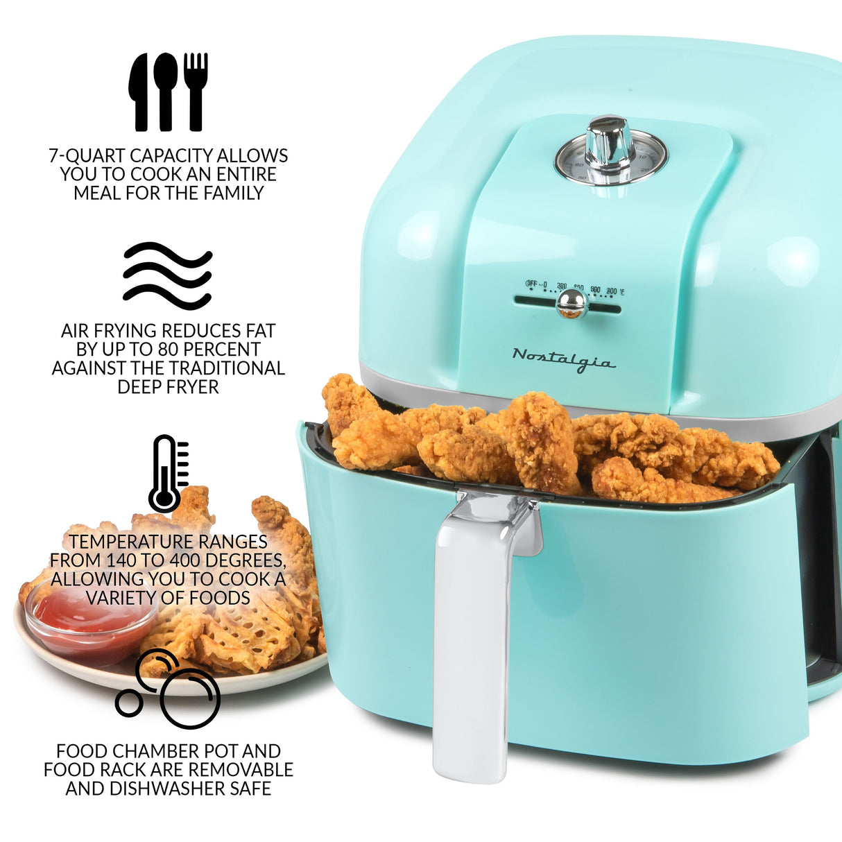 Nostalgia Classic Retro 7-Quart Air Fryer