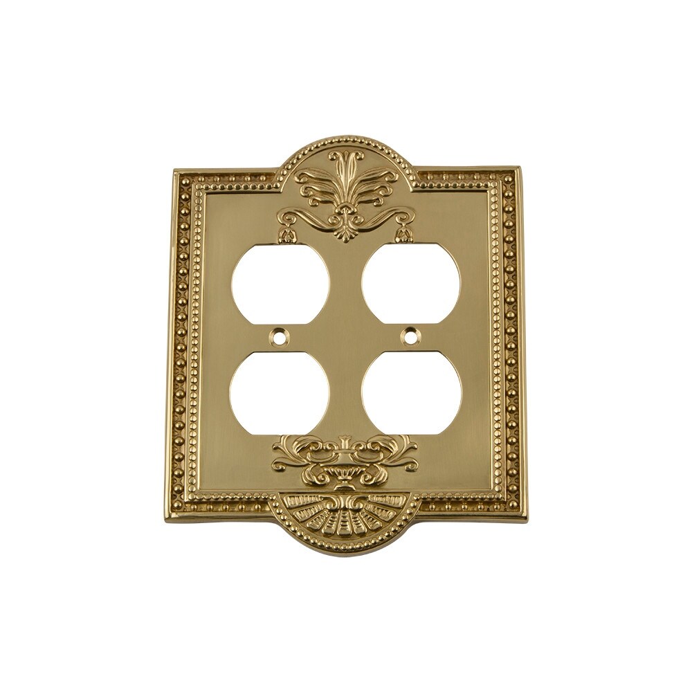 Nostalgic Warehouse MEA_SWPLT_D2 Meadows Double Duplex Wall Plate