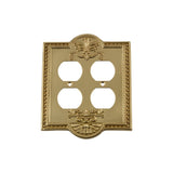 Nostalgic Warehouse MEA_SWPLT_D2 Meadows Double Duplex Wall Plate