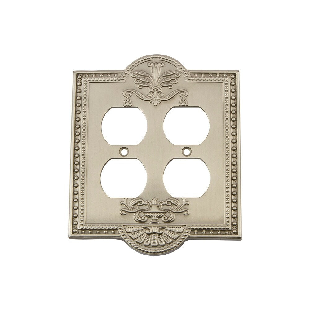Nostalgic Warehouse MEA_SWPLT_D2 Meadows Double Duplex Wall Plate