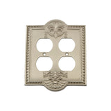 Nostalgic Warehouse MEA_SWPLT_D2 Meadows Double Duplex Wall Plate