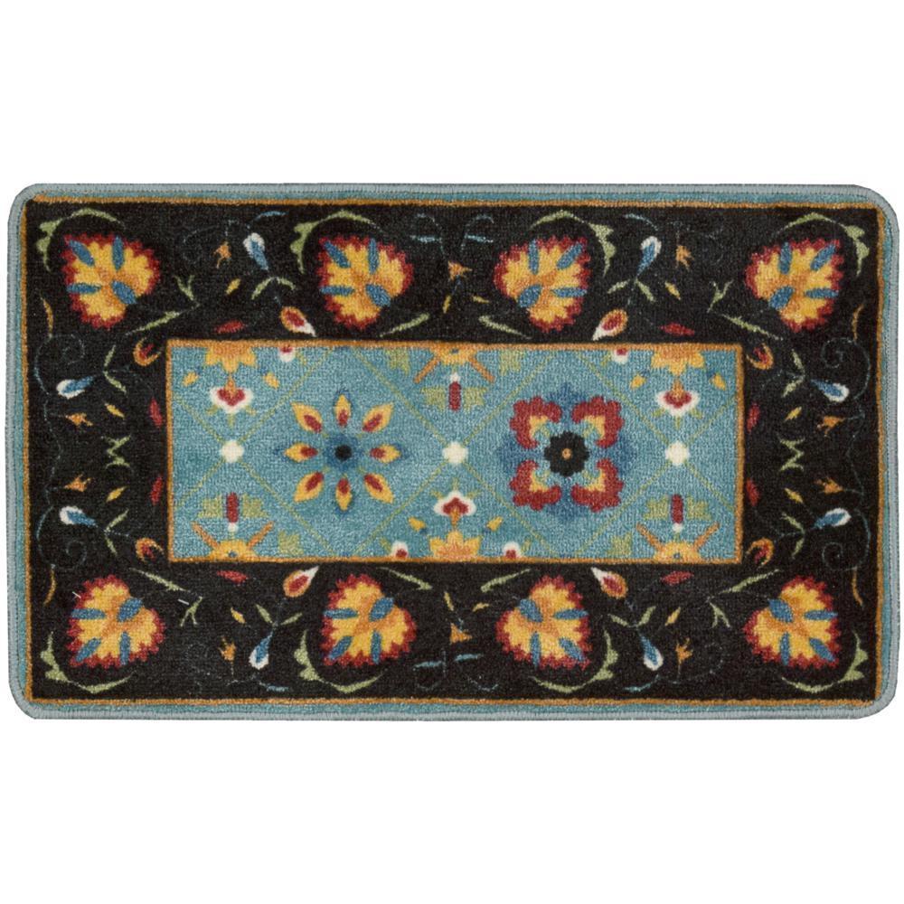 Nourison Lattice Victorian Shabby Chic Floral Area Rug