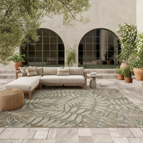 SAFAVIEH Beach House Mecbure Indoor/ Outdoor Waterproof Patio Backyard Rug