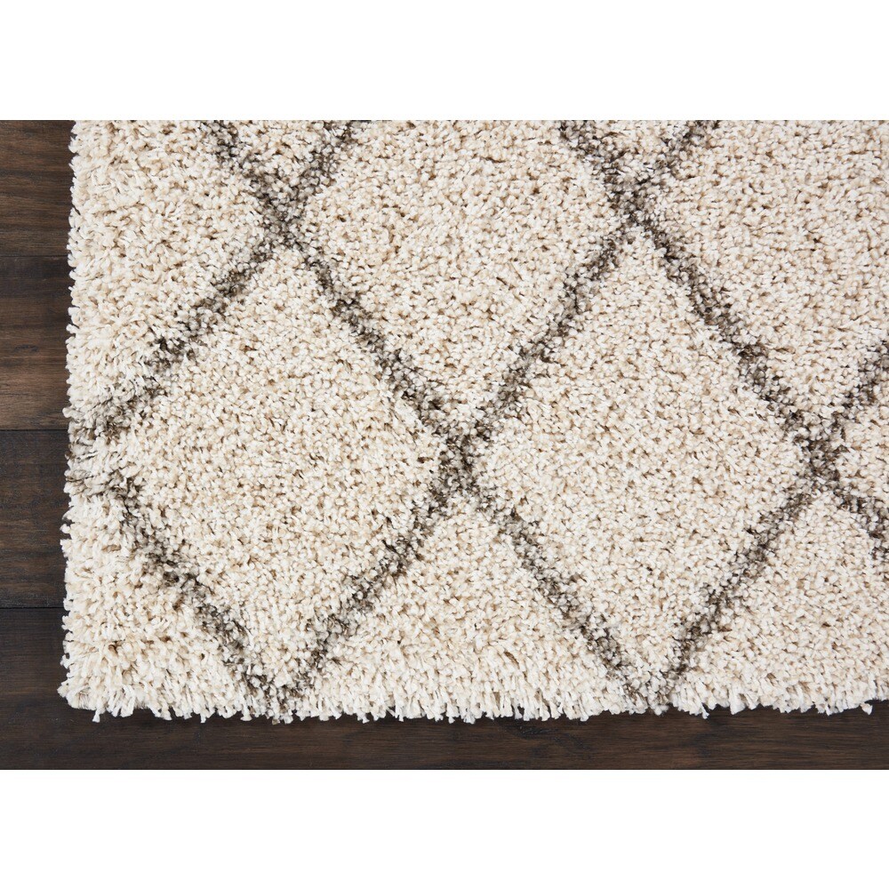 Nourison Brisbane Shag Cream Rug - 5' x 7'