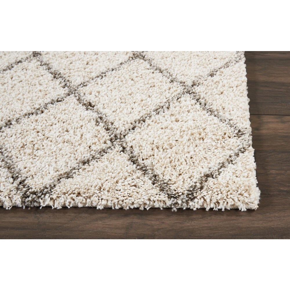 Nourison Brisbane Shag Cream Rug - 5' x 7'